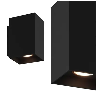 Immagine prodotto di Applique SANDY WL nera 2xGU10x50W in metallo, dimensioni: 14,2x8x9,8 cm, IP20, Zuma Line