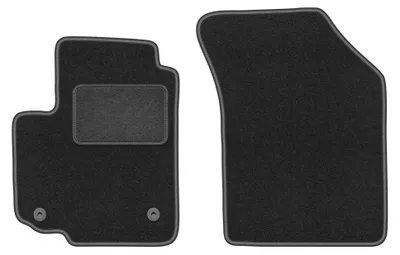 Image de Tapis avant en moquette pour Fiat Sedici 2006-2014 (à hayon) – 2 pièces, gris graphite, sur mesure – Wielganizator LUX