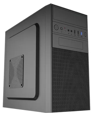 Image de Boîtier Micro Tower ATX, modèle AK19BK, avec port USB-C