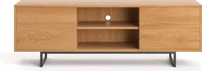 Image de Armoire TV moderne Vindue 180 cm, chêne, scandinave