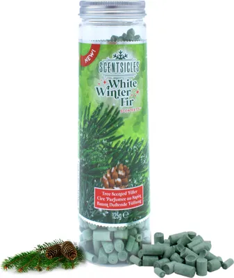Image de 1.09 Scentsicles granulés parfumés 125g - WHITE WINTER FIR - granulés parfumés pour sapins de Noël