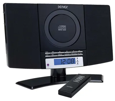 Image de Inter Sales Denver Electronics MC-5220 - Mini-système audio domestique - noir - FM - bleu - LCD - CA