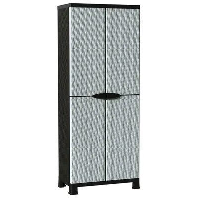 Immagine prodotto di vidaXL Armadio in plastica 68x39x171,5 cm design rattan