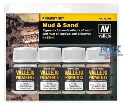 Produktbild von Vallejo 73.191, Braun, Grau, 4 Stück(e)
