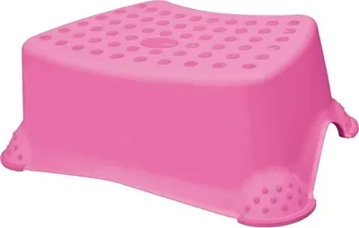 Obrázok produktu pre Stolička taburet protišmyková 41x29x14cm 80kg KEEEPER ružová