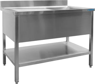 Produktbild von SARO Spültisch 1 Becken, rechts - B 2000 x T 600 mm