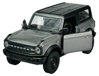 Produktbild von Welly 2023 Ford Bronco Silber 1:34 Die Cast Metall Modell im Kasten 43840