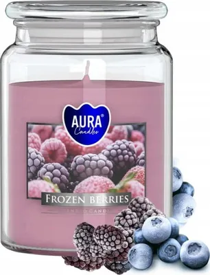 Produktbild von Duftkerze in einem Glas Gefrorene Beeren 14x9,8cm für bis zu 100h Brenndauer