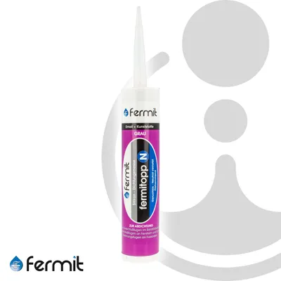 Produktbild von Fermit Fugendichtstoff Fermitopp N Silicone-Basis, 310 ml Kartusche, grau 16002