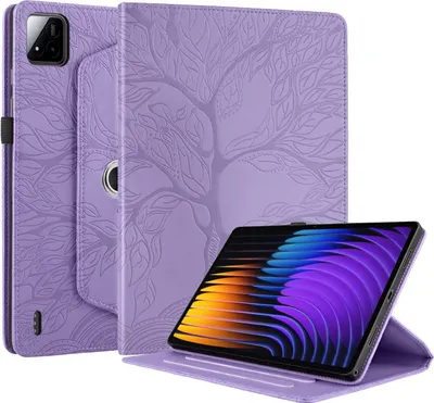 Produktbild von Tablet Hülle 360 Grad für Xiaomi Pad 8 / 8 Pro / Pad 7 / 7 Pro Baum Motiv Lila