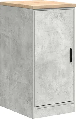 Image de Armoire de rangement de garage gris béton 40x51x85 cm bois pin