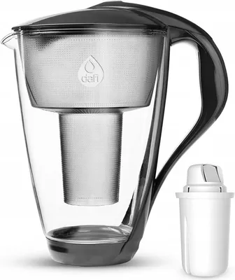 Zdjęcie produktu dla Dafi Crystal Led 2L Filterkanne + 1 Klasyczny Grafitowy Filtr Bez Bpa