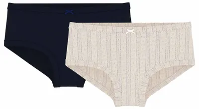 Productafbeelding van Katoenen onderbroeken voor kinderen, hoge taille, effen kleur