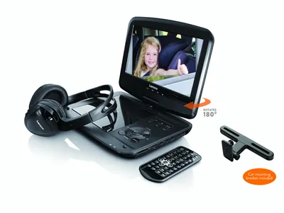 Produktbild von Lenco DVP-937 - 9 Inch tragbarer DVD-Player mit USB, SD und IR-Kopfhörer
