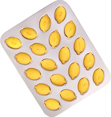 Obrázok produktu pre Forma na muffiny CANDeal, 20 dutiniek s nepriľnavou citrónovou formou na pečenie v rúre