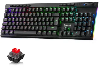 Image de Clavier de jeu mécanique QWERTZ DE - Connexion Bluetooth 2,4 GHz et USB-C - Rétroéclairage RGB
