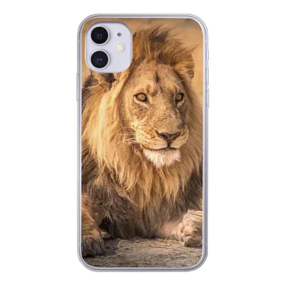 Produktbild von MuchoWow® Handyhülle Schutzhülle Hülle für iPhone 11 Löwe - Nahaufnahme - Savanne Silikon Softcase Handy Hülle - Handytasche
