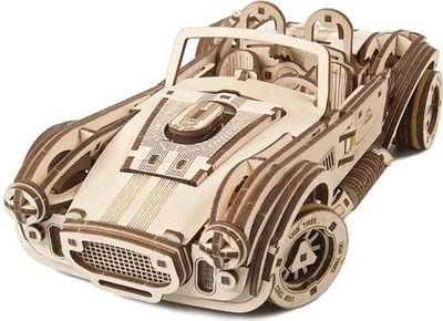 Produktbild von Ugears Drift Cobra Rennwagen Mechanisches Modell Aus Holz Golden  Golden One Size