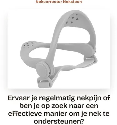 Produktbild von Nackenstütze, verstellbar - Nackenstütze - Nackenstrecker - Linderung von Nackenschmerzen - Halskrause - Stoßfestes Design