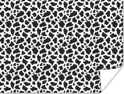 Produktbild von MuchoWow® Poster Tiermuster - Kuh - Design 120x90 cm - Wandbild