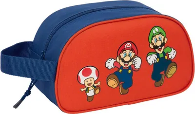 Produktbild von Safta Super Mario 26x15x12 Cm Kulturbeutel Rot,Orange Kinder Rot,Orange One Size