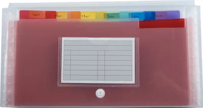 Image de Exacompta 5x Trieur midi 7 compartiments en PP Crystal 14x26cm Cristal 55398E