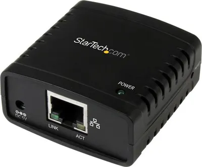 Produktbild von StarTech.com 10/100 Mbit/s Ethernet auf USB 2.0 Netzwerk LPR Printserver