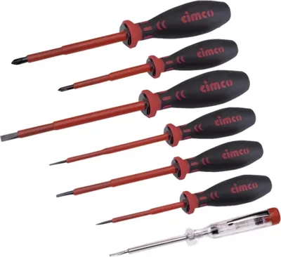 Produktbild von Cimco VDE-Schraubendreher-Satz 117800 7-tlg. Schlitz Kreuz