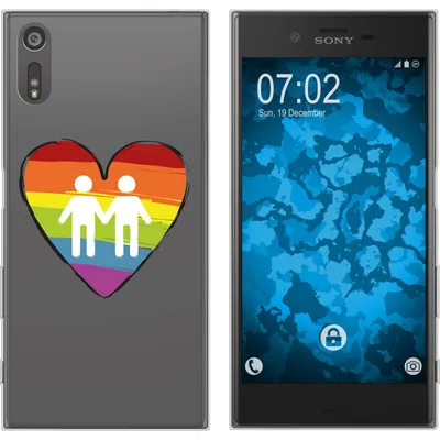 Produktbild von PhoneNatic Case kompatibel mit Sony Xperia XZs Silikon-Hülle pride Männer M3