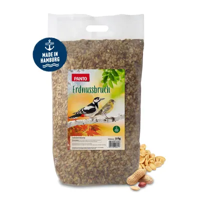 Produktbild von PANTO Erdnussbruch 10kg - Wildvogelfutter Streufutter für Wildvögel