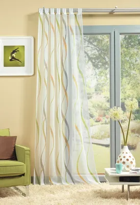 Produktbild von Home Wohnideen Schlaufenschal, Schlaufenschal Voile Bedruckt 1 teilig 245 x 140 cm Grün