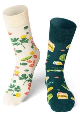 Produktbild von Lange Socken „Gemüsesalat“ 35–38 – Nadwyraz.com