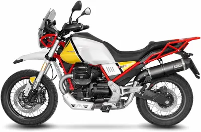 Produktbild von Endschalldämpfer LeoVince LV ONE EVO black Edelstahl mit ABE für Moto Guzzi V85