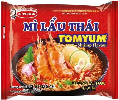 Immagine prodotto di ACECOOK Tagliatelle istantanee Tom Yum Gamberi Mi Lau Thai 83g