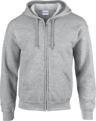 Produktbild von Gildan - Hoodie mit durchgehendem Reißverschluss für Herren/Damen Uni FK2795 (4XL) (Grau)