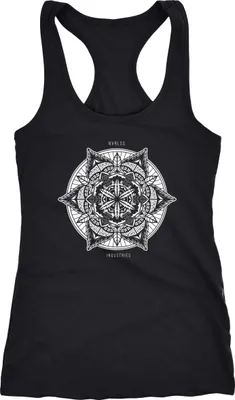 Produktbild von Damen Tank-Top Mandala Racerback Neverless® schwarz XXL