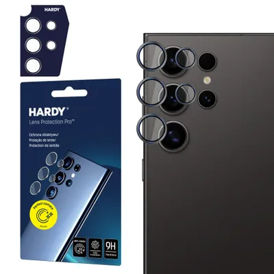 Produktbild von 3mk Hybridglas HARDY Lens Protection für Samsung Galaxy S24 Ultra Black Kamera Objektiv Kameralinse 0,4mm 9H
