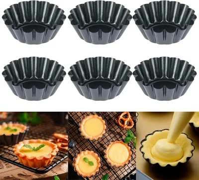 Produktbild von Packungen Eierkuchenform, Mini-Eier, Kohlenstoffstahl, Kuchenform, Muffinform, Eierkuchenform, wiederverwendbare Küchenbackutensilien