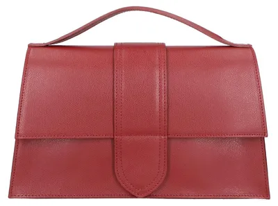 Produktbild von Lina Handtasche aus echtem Leder Italy Beige UNICA 34x20x9 cm