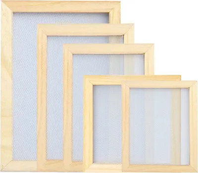 Produktbild von Papierherstellrahmen aus Holz, 5 Größen, für kreative Bastelarbeiten