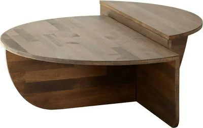 Produktbild von Wohnzimmertisch Dgiarett, Niedriger Wohnzimmertisch, Kaffeeregal, Couchtisch für Sofa, 90x60h35 cm, Nussbaum