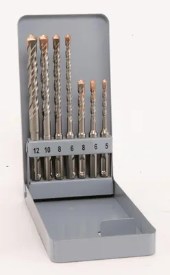 Produktbild von Alpen SDS-plus Hammerbohrer Set 7-teilig F4 forte 2 Schneiden 5, 6, 8 mm