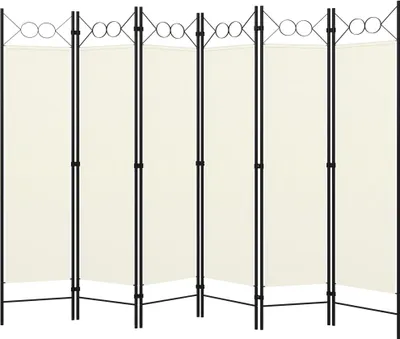 Immagine prodotto di vidaXL 6 pezzi divisorio bianco 240x180 cm