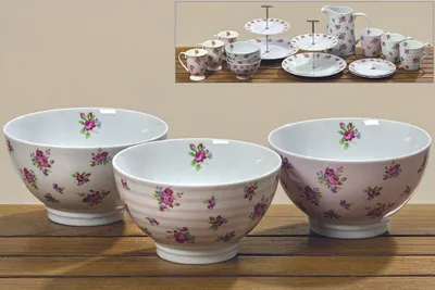 Produktbild von 3 x Müslischaler Odette Porzellan Geschenk