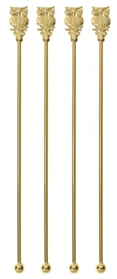 Produktbild von Paderno Bar Utensils Rührer Eule gold Set4