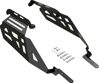 Produktbild von Motorrad Gepäckträger, langlebiges Aluminium und Stahl, einfache Installation, Seitenregal
