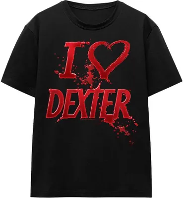 Image de Dexter - "I Heart Dexter" T-shirt unie pour homme/femme TV15621 (XXL) (Noir)