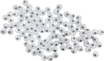 Immagine prodotto di OCCHI Ciglia di plastica googly eyes craft dolls 4mm/100 pz.