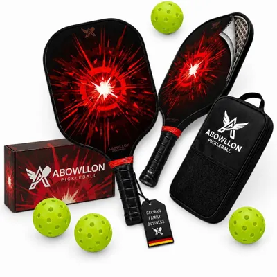 Productafbeelding van Pickleball Set - 2 Rackets, 4 Ballen en Draagtas