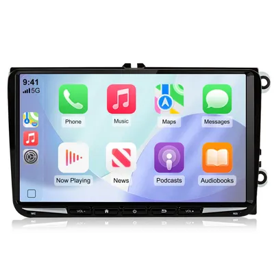Obrázok produktu pre Android 15 Autorádio pre VW GOLF 5 6 Touran Tiguan Passat  B6 B7 Seat Jetta Polo 4+64 GB 8-jadrový Carplay Android Auto GPS Navi WiFi FM RDS SWC 4G Lte DSP